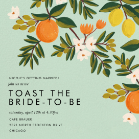 Citrus Orchard - Bridal Shower Invitation by Rifle Paper Co.