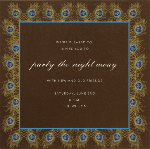 Peacock by Paperless Post