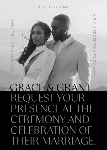 Cinematic Portrait - Wedding Invitation by Paperless Post