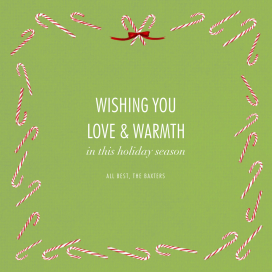 Candy Cane - Holiday Card by Paperless Post