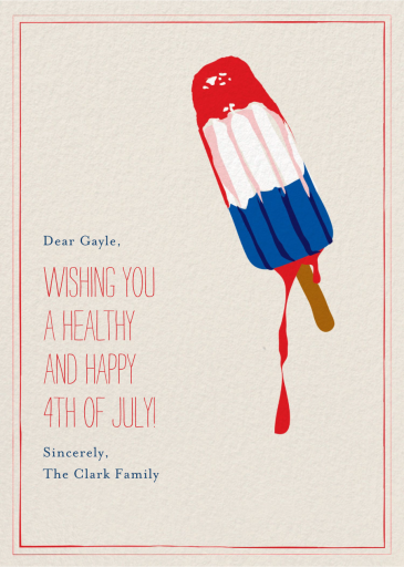 Melting Rocket Ship - 4th of July Card by Mr. Boddington's Studio