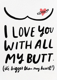 Bottom of my Heart - Valentine's Day Card by Hello!Lucky