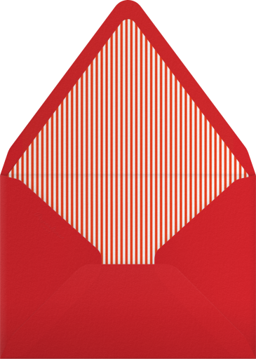 Snowman Cake Holiday Invitation Envelope