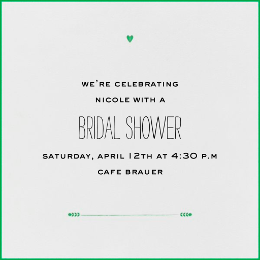 The Raleigh - Bridal Shower Invitation by Mr. Boddington's Studio