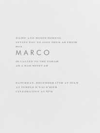 Brigid - Bar & Bat Mitzvah Invitation by Paperless Post