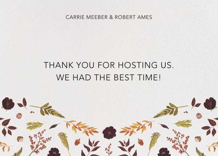 Fleurs d'Automne (Stationery) - Stationery by Paperless Post