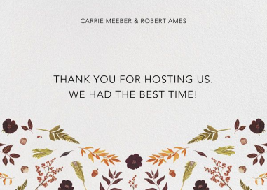 Fleurs d'Automne (Stationery) - Stationery by Paperless Post