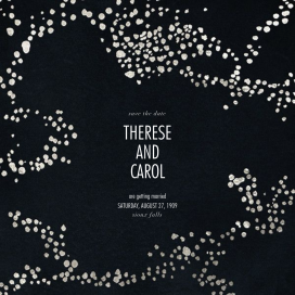 Metallic Paint Splatter - Save the Date by Kelly Wearstler