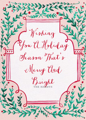 Sprawling Vines - Holiday Card by Mr. Boddington's Studio