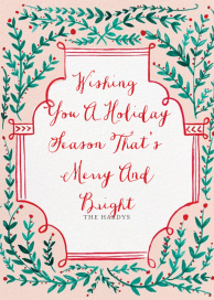 Sprawling Vines - Christmas Card by Mr. Boddington's Studio