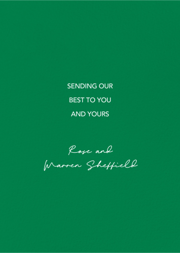 Big Man in Red (Holiday Junkie) - Holiday Card by 2021 Co. - Back