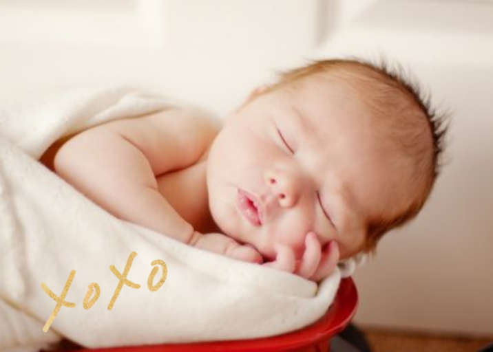 With Hugs and Kisses (Double-Sided) - Stationery by Linda and Harriett