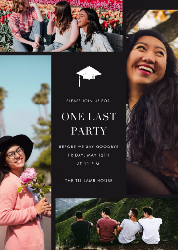 Quad - Graduation Party Invitation by Paperless Post