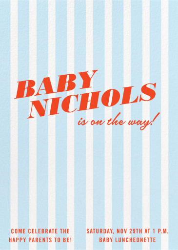 Pajama Stripes - Baby Shower Invitation by Paperless Post