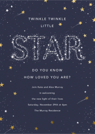 Twinkle Twinkle Little Star - Sip and See Invitation by Paperless Post