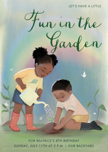Just Planted - Birthday Invitation by Vashti Harrison