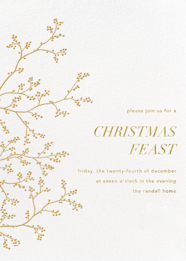 Winter Berries - Christmas Party Invitation by Paperless Post