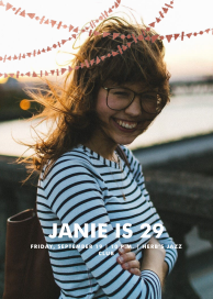 Streamer Shapes (Photo) - Birthday Invitation by Paperless Post