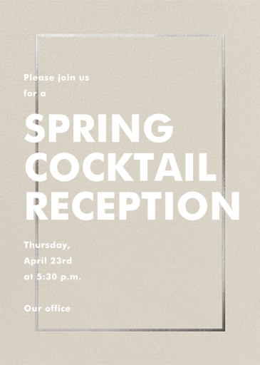 Fillet - Cocktail Party Invitation by Paperless Post