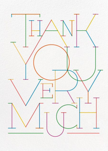 Motley Thanks - Business Greeting Card by Paperless Post