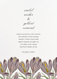 Crocus Vernus - Wedding Invitation by John Derian