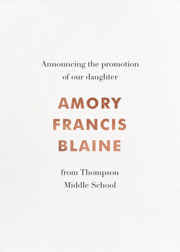 Eureka - Graduation Announcement by Paperless Post - Back