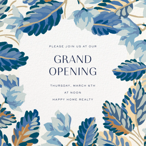 Frond Border - Business Event Invitation by Liberty