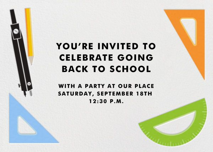 Geometry Set - Meet the Teacher Invitation by Paperless Post - Back