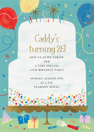 Big Cake - Birthday Invitation by Paperless Post