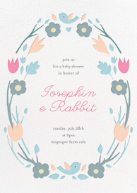 Ring Around the Daisy - Baby Shower Invitation by Little Cube