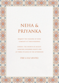 Tile Border - Wedding Invitation by Sketch Design Studio