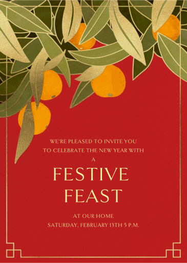 Tangerine Tree - Invitation by Paperless Post