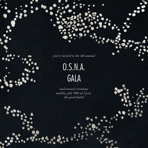 Metallic Paint Splatter - Business Event Invitation by Kelly Wearstler