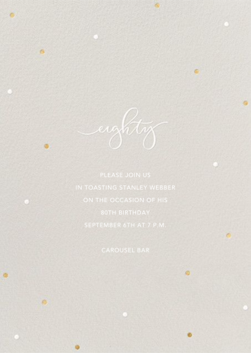 Milestone Dots - Birthday Invitation by Sugar Paper