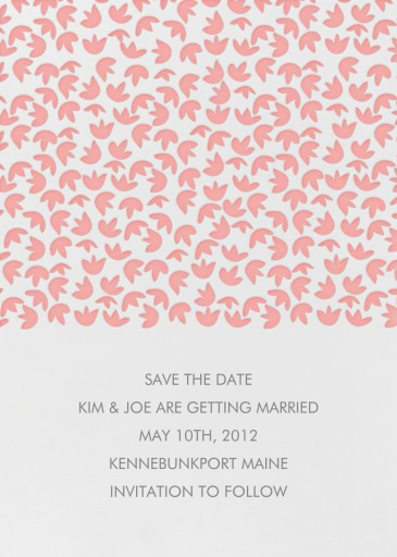 Tulips - Save the Date by Linda and Harriett