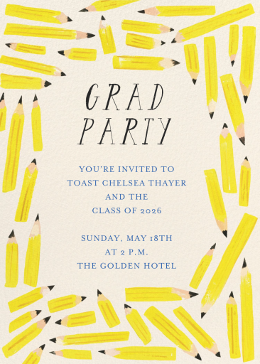 Stay Sharp - Celebration Invitation by Mr. Boddington's Studio