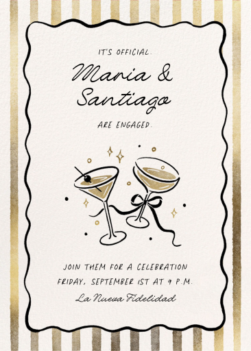 Merry Twinkle - Engagement Party Invitation by Paperless Post