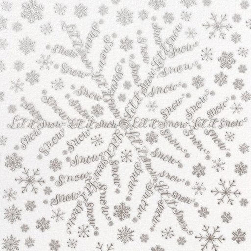 Snowflake Flurry - Christmas Card by Bernard Maisner