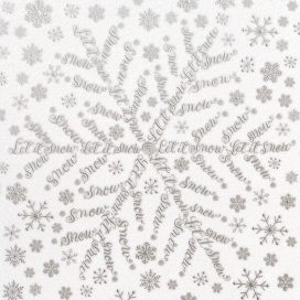 Snowflake Flurry - Holiday Card by Bernard Maisner