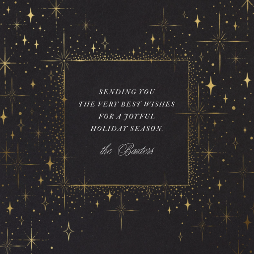 Twinkling Stars - Holiday Card by Paperless Post