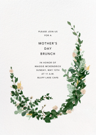Loose Garden Wreath Invitation
