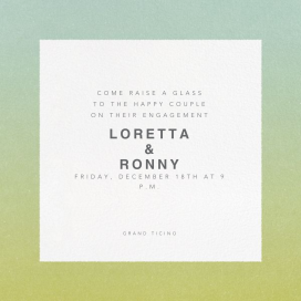 Gradient Border - Engagement Party Invitation by Paperless Post