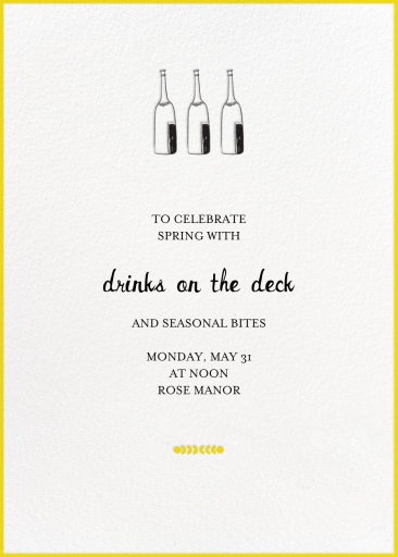 Bubbly for All - Cocktail Party Invitation by Mr. Boddington's Studio