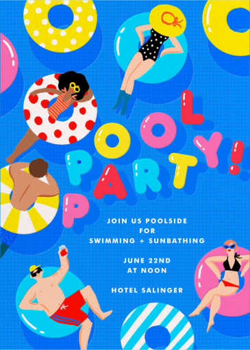 Let's Float - Pool Party Invitation by Hello!Lucky