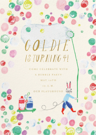 Colorful Bubbles - Bunny by Mr. Boddington's Studio