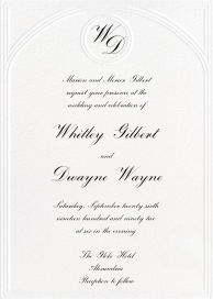 Arch Emboss by Paperless Post