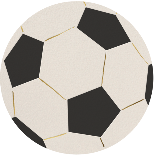 Soccer Ball Cutout - Birthday Invitation by Meri Meri