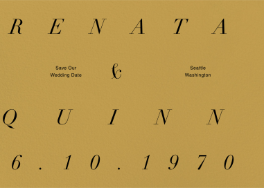 Blank Spaces - Save the Date by Goods Gang