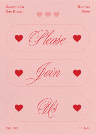 Nine of Hearts - Valentine's Day Invitation by Goods Gang