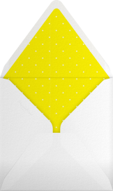 Abstract Yellow Petals Invitation Envelope